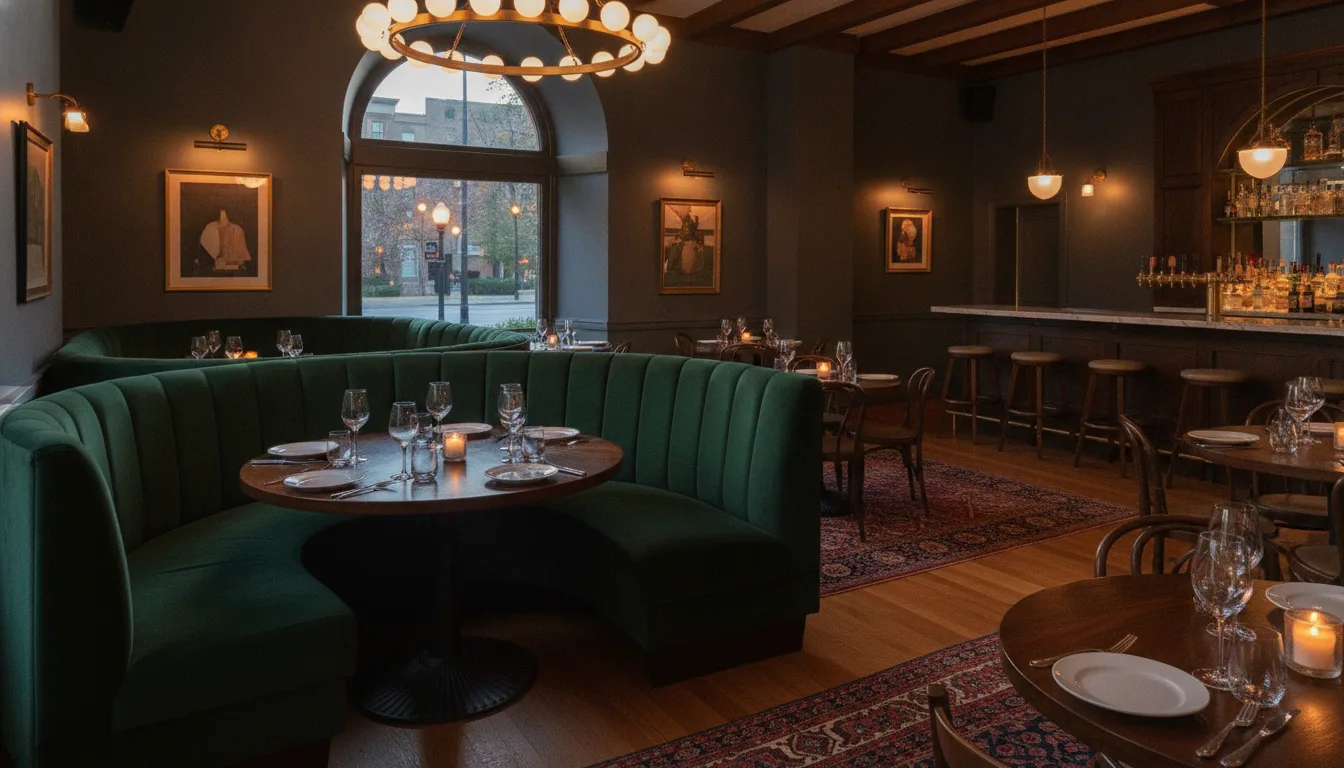 The corner table, mid-evening. No entourage in sight.
